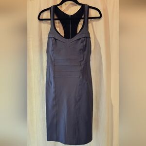 Nicole Miller Strapless Gray Dress